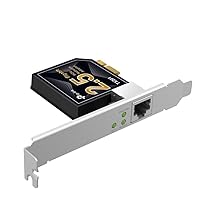 TP-Link TX201 PCIe Adattatore 2,5 Gigabit, 100, 1000, 2500 Mbps, Scheda Di Rete E Adattatore Ethernet, RJ45 Con QoS, Ideale Per Giocatori E NAS, Host Server Connection, Supporta Windows 10, 11
