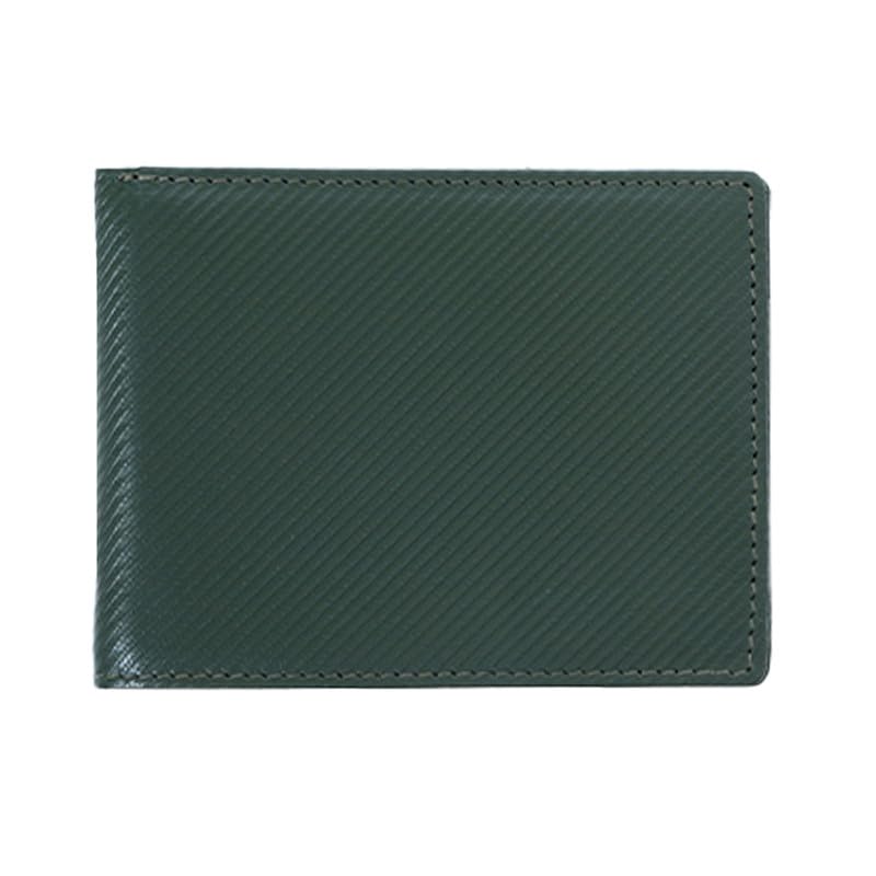 Image of United Colors of Benetton Men's Leather Wallet Louth - Olive | Slimfold Wallet with RFID Protection, Multiple Card Slots | Coin Pocket | Bi-Fold Purse for Men | Ideal for Gifting