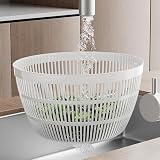yakermur Salatschleuder – 5 l, manuell, tragbar, Trockner, Gemüseschleuder, Abtropfschale für Obst | für Haus, Restaurant, kommerzielle Nutzung, Camping, Zubereitung, Mahlzeiten, Küche, Mischung