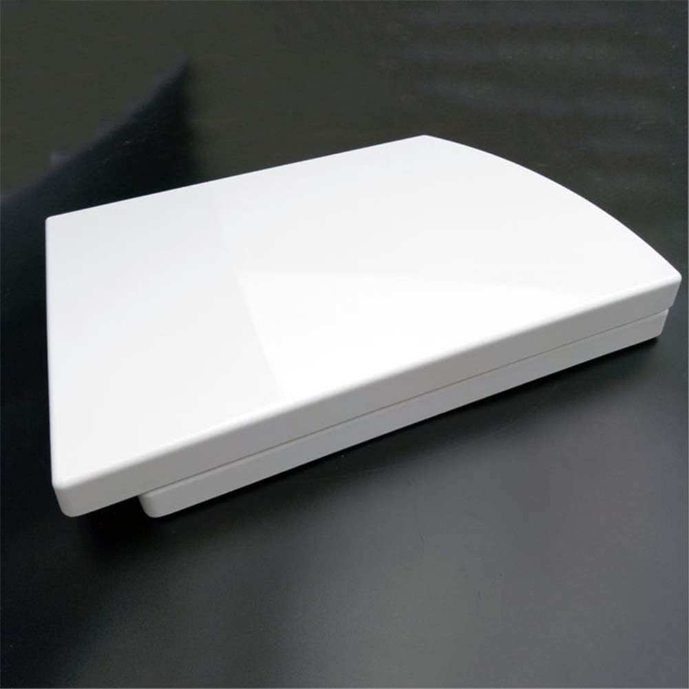 Universal Square Toilet Seat Cover with Slow Close Mechanism and Easy Installation White (2)