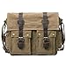 Peacechaos Men's Canvas Leather DSLR SLR Vintage Camera Messenger Bag (Light Coffee)