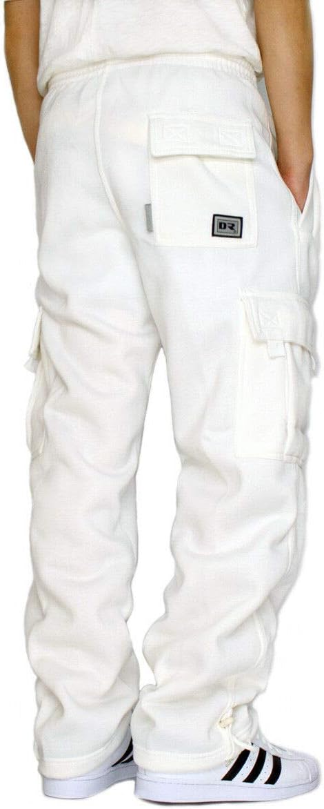 DREAM USA Men's Heavyweight Fleece Cargo Sweatpants - Image 2