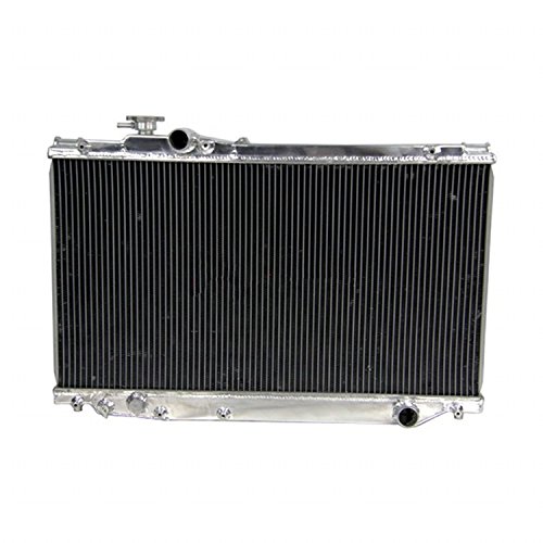 GOWE 50mm 2 Row Aluminum Radiator for Toyota Supra JZA80 2JZ-GTE 