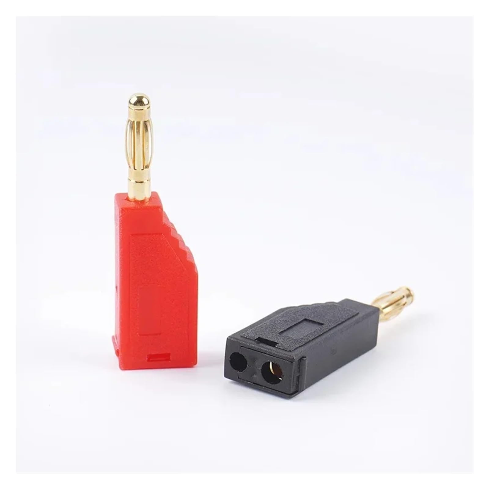 Lot de 20/80 fiches bananes empilables en cuivre nickelé de 2 mm, connecteurs électriques à souder, outils de bricolage(80 Black)