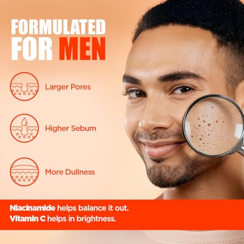 Image of The Man Company Vitamin C Gel Face Wash For Man | Brightening | Glowing Skin | Vitamin C & Niacinamide | Hydrates | Gentle Deep Cleanse | Controls Excess Oil | Suitable For Oily, Dry & Sensitive Skin 100ml - Pack of 2