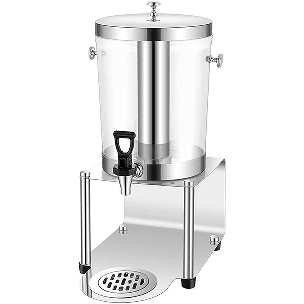 Dispenser per Bevande ghiacciate, distributore di Bevande a Freddo Isolato PC 8L in Acciaio Inox, Banchetto Ristorante Hotel Buffet Buffet Drink Drive Dispenser,Pc
