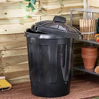 STORM TRADING GROUP 80 Litre 80L Extra Large Plastic Dustbin Kitchen ...