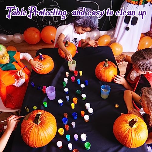 Nappe plastique Halloween imperméable pour protéger vos tables de buffet rectangulaires Lot de 12