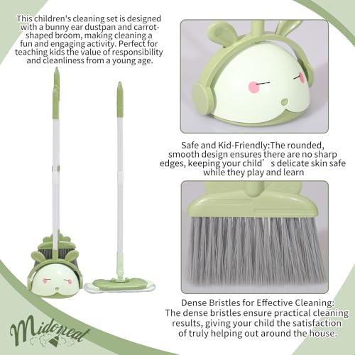 image for Midoneat Kids Cleaning Toy Set, Mini Child Broom, Mop and Dustpan, Lit