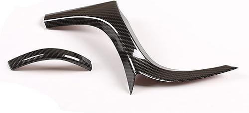 Miniatura 2 de Cubierta de panel de salida de aire lateral de fibra de carbono ABS para automóvil, aspecto interior, para Toyota Hilux 2015 2016 2017 2018 2019