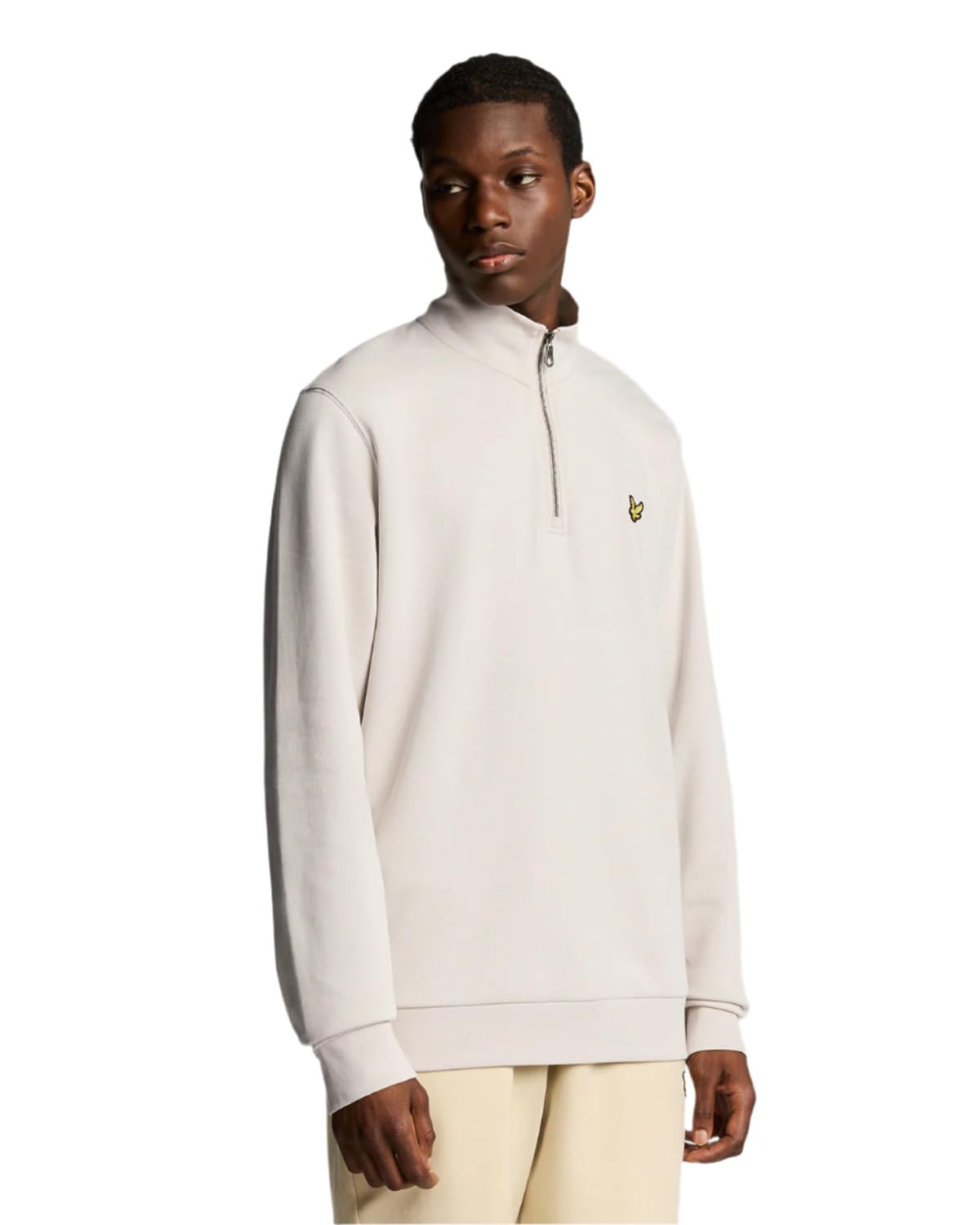 Lyle & Scott Men's Loopback Quarter Zip Sweatshirt, Cove, XXL