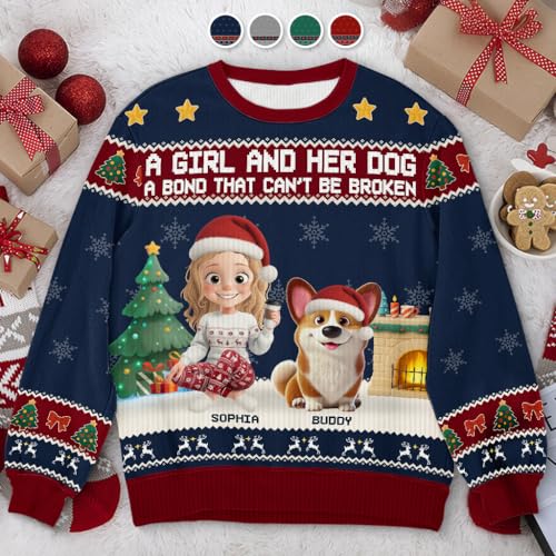 Pawfect House Custom Unisex Ugly Sweatshirt, Personalized Christmas Sweatshirts Gifts for Dog Cat Lovers, Pet Lover Gifts2