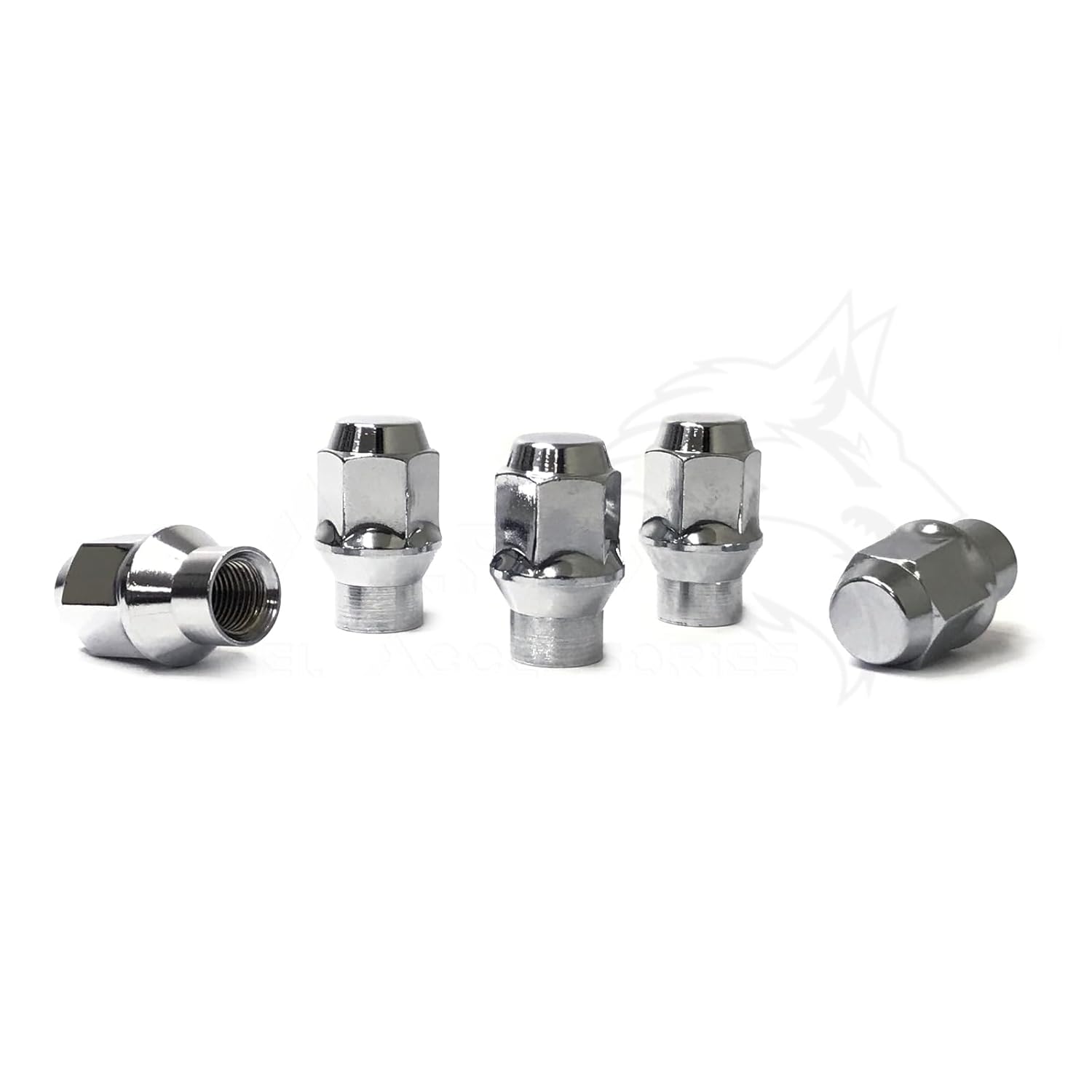 Generic 20 Chrome 7/16-20 Extended Thread Lug Nuts for Chevy Corvette Camaro Chevelle SS
