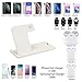 Wireless Charger 4 in 1 Charging Dock for Airpods Pro and Iwatch 5 Charging Station Fast Charging Stand for iPhone 11/11Pro/11 Pro Max/X/XS/XR/Xs Max 8/8 Plus,for Samsung S10/S9/S8//Note 10/9/8 White