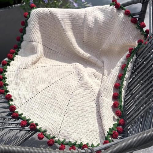 Bouquet de fleurs au crochet TFixol couverture faite main plaid léger