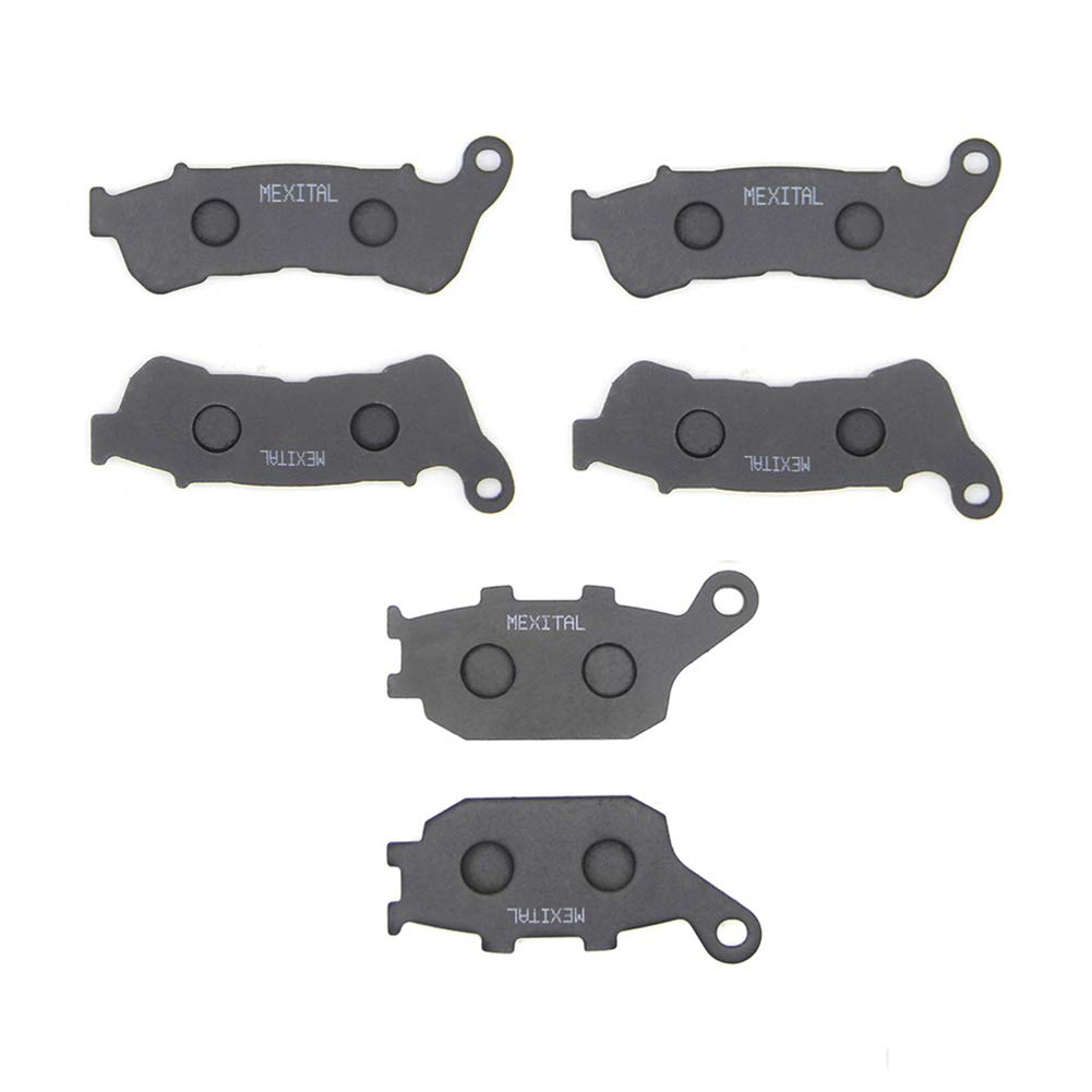 MEXITAL Pastillas De Freno Delanteras + Traseras Para CB 600 FA Hornet ABS 2007-2013 CBF 600 NA ABS 2008-2011 CBF 600 SA ABS 2008-2012 XL 700 VA8/VA9/VAA Transalp 2008-2011