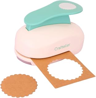 Craftelier - Motivstanzer Wellenkreis 3" (7,62 cm) für Papier und Karton | 7,62 cm Durchmesser, für Scrapbooking und Baste...