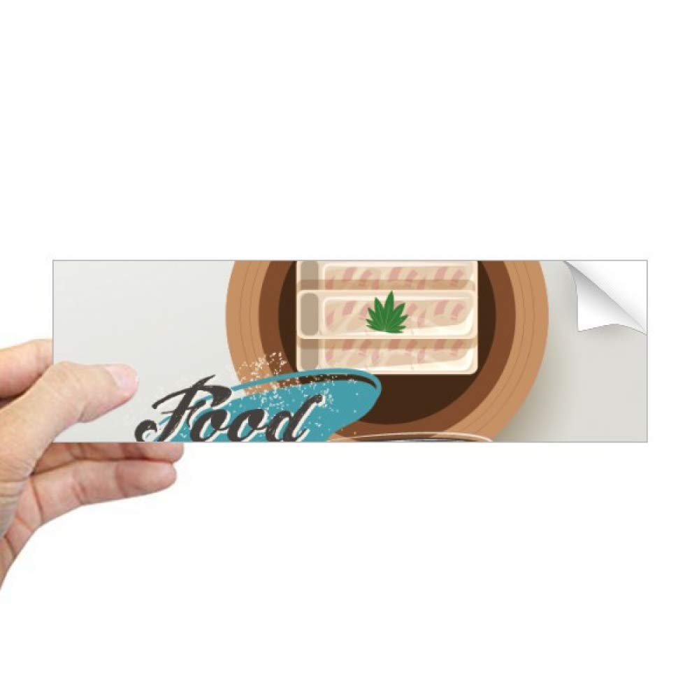 Sticker rectangulaire pour fenêtre sushi crevette décoration vitre