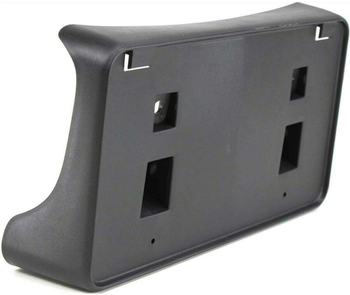 I-Match Auto Parts Front License Plate Frame Bracket Tag Holder Textured Black for 2004 05 06 07 08 2009 Dodge Ram 1500 2500 3500 for use w/Plastic Bumpers 55077158AE CH1068111