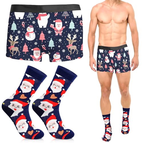 Xionghonglong Weihnachten Boxershorts Herren Lustige Unterhosen...