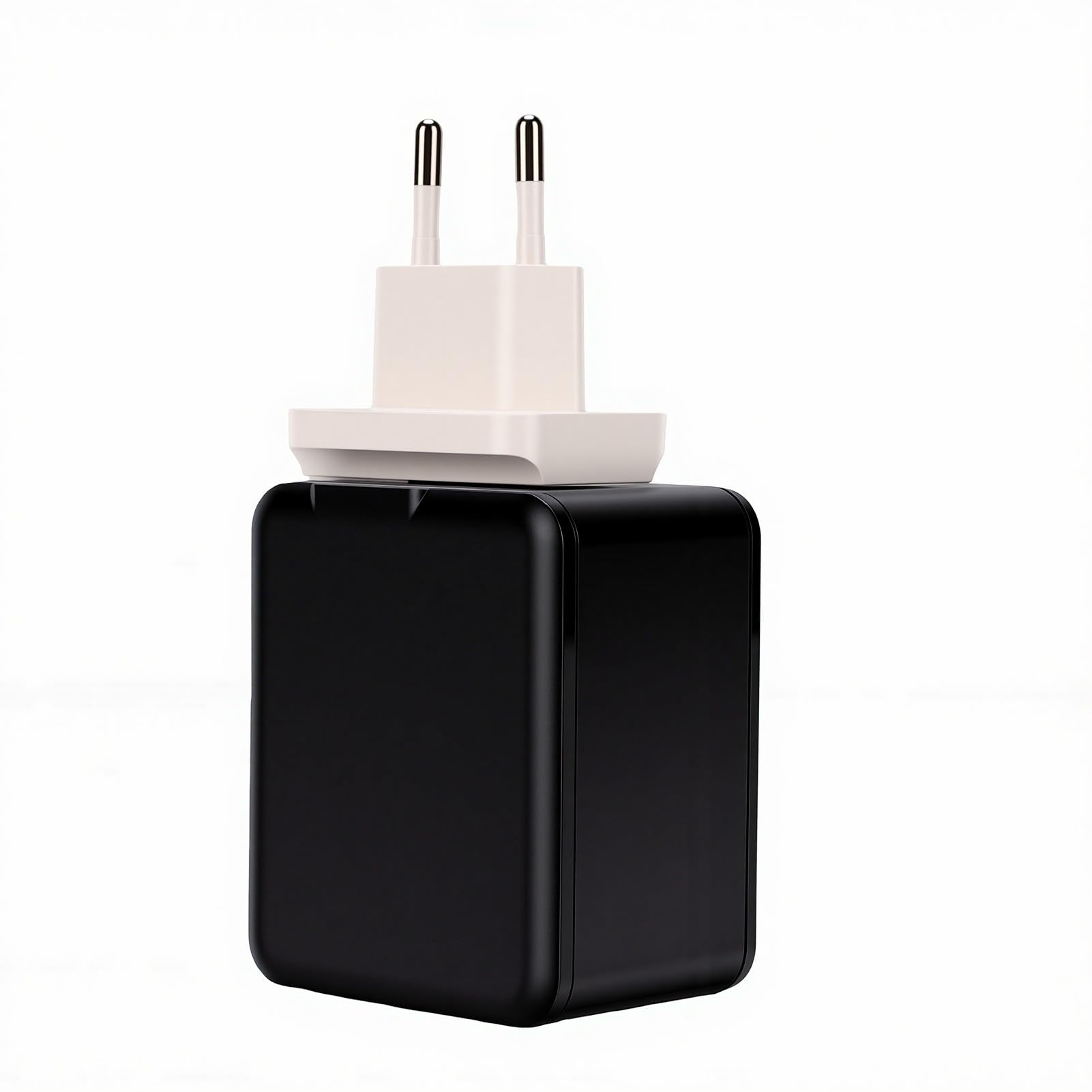 Gugxiom Caricatore da Muro Portatile da 81 W a Ricarica Rapida Spina USB Tipo C Retrattile 4 in 1 per Laptop Telefoni Auricolari 6,4 X 5,37 X,05 Cm (Spina europea)