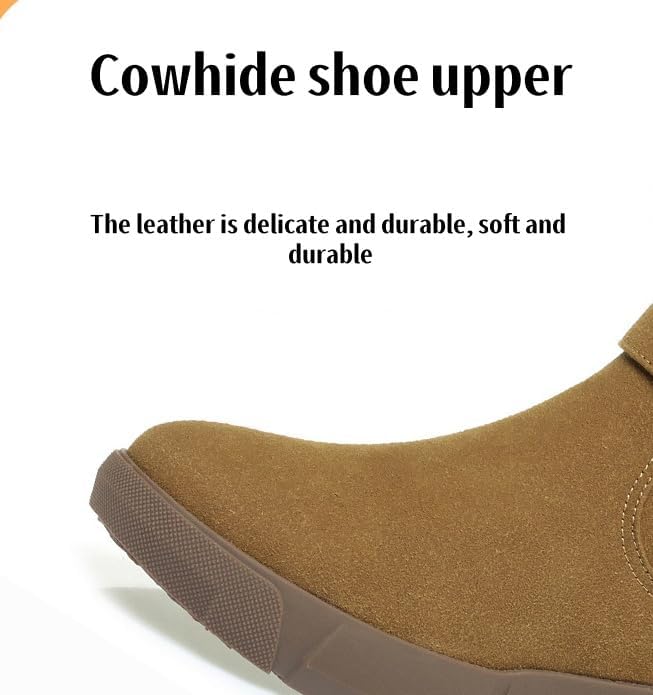 Women's Mid Calf Boots Suede Slouch Snow Booties Shoes Outdoor - Image 6