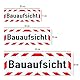 LOHOFOL Magnetschild Bauaufsicht | Schild magnetisch | lieferbar in drei Größen (35 x 11 cm)