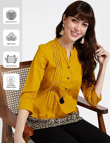 Image of Amazon Brand - Myx Women Cotton Short Kurti