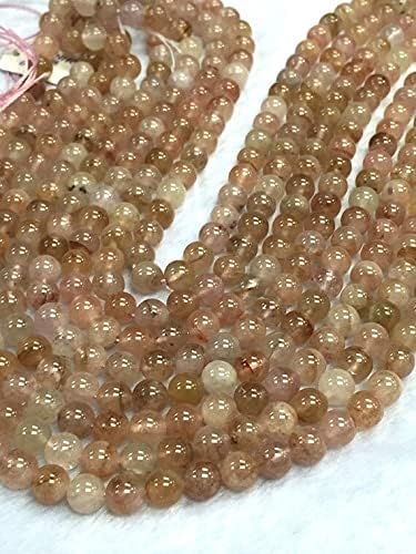 Perles rondes en morganite 8mm LKBEADS pour création de bijoux - 4