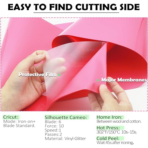 Image of 30 Pack HTV Vinyl Bundle 12 inch x 90 FT Heat Transfer Vinyl Rolls for Cricut | Assorted Color Iron On Vinyl, Easy Weed & Cut Heat Transfer Film for Shirts, Fabric, Heat Press Machines and Custom Designs