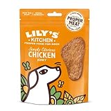 Lily’s Kitchen Leckerchen für ausgewachsene Hunde 8er Pack (8 x 70 g) Simply Glorious Chicken Jerky mit 80 % Huhn