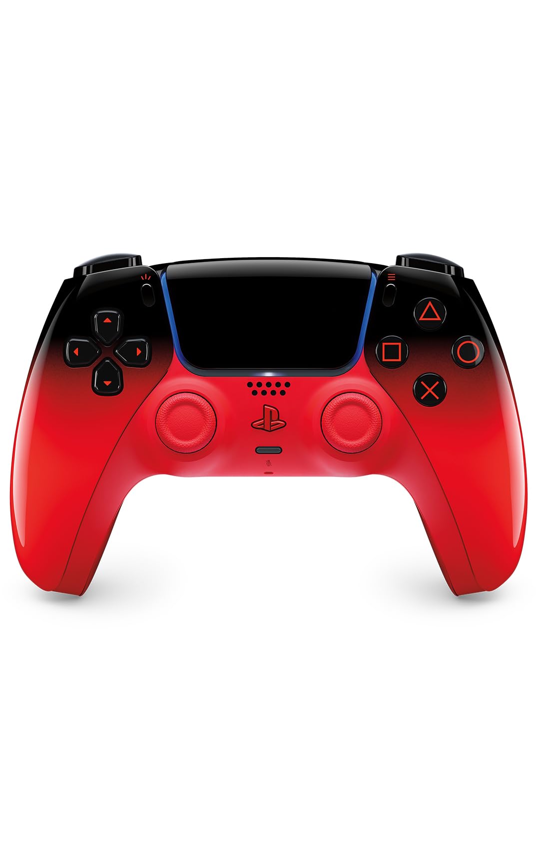 Playstation Sony, Manette 5 Officielle DualSense, Sans Fil, Retour Haptique & Gâchettes Adaptatives, Micro Intégré, Batterie Rechargeable, Compatible PS5/PC, Collection HYPERPOP, Couleur : Techno Red