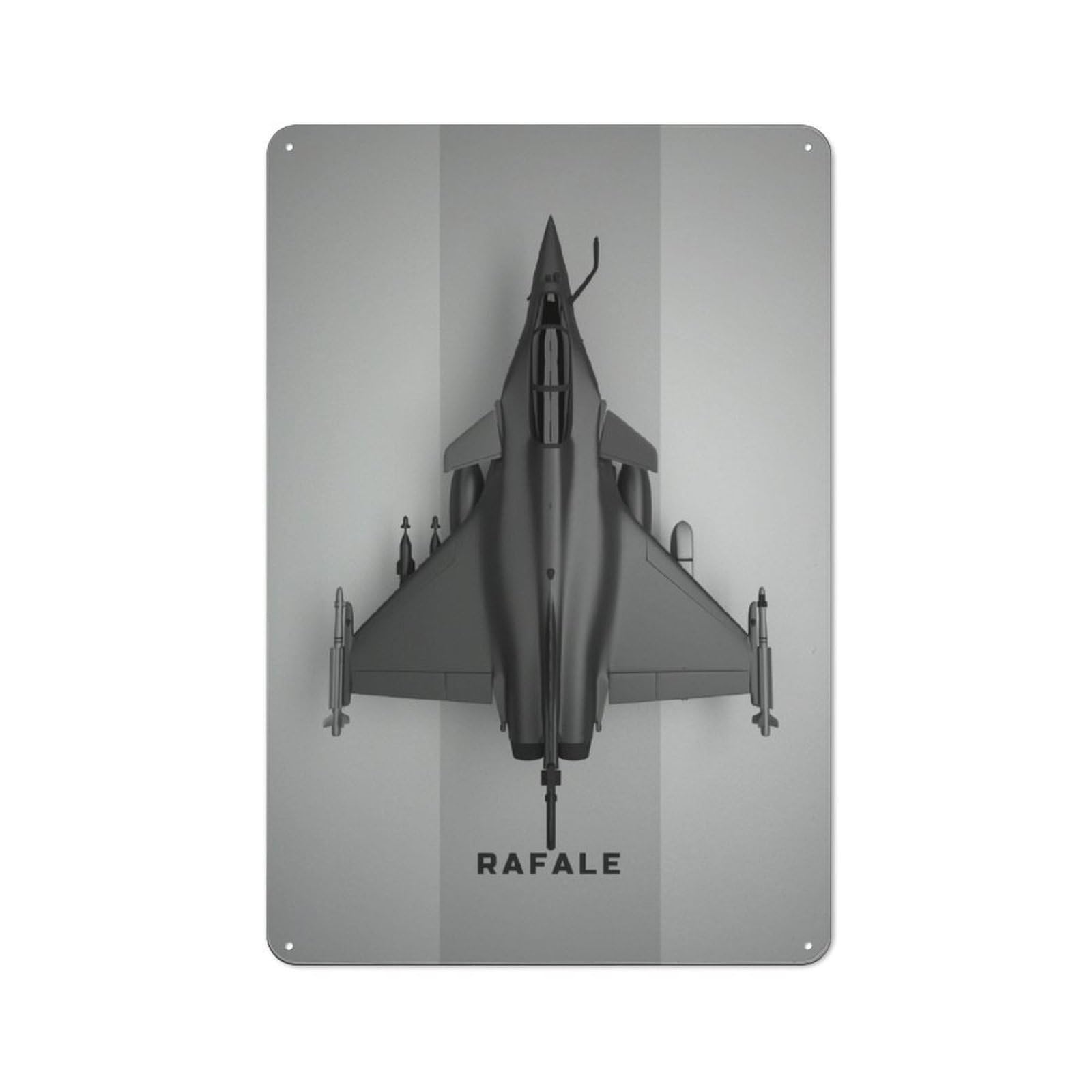 Junmoney Dassault Rafale Fighter For Dining Room Or Kitchen, Vintage Metal Sign 30X20cm, Gift For Dining Room Decor Fans During The Christmas Season