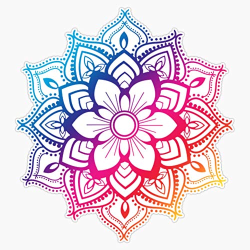 Warm Mandala Vinyl Waterproof Sticker Decal Car Laptop Wall Window Bumper Sticker 5