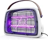 WUEAOA Electric bug zapper with 2 × 6W UVA LEDs, 50000 H Long-Lasting life, 3800V Wall-Mountable Mosquito killer Lamp,Fly zapper IPX4 for outdoor Indoor, Chemical-Free, Quiet