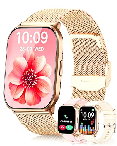 Catálogo de smartwatch q18 caracteristicas de esta semana. 44 STARFLY Smartwatch con Llamadas, Reloj Inteligente Mujer con 3 Correas, Función Femenina/24H Pulsometro/SpO2/Monitor de Sueño/120+ Modos Deportivos,Smartwatch Mujer IP68 Android...