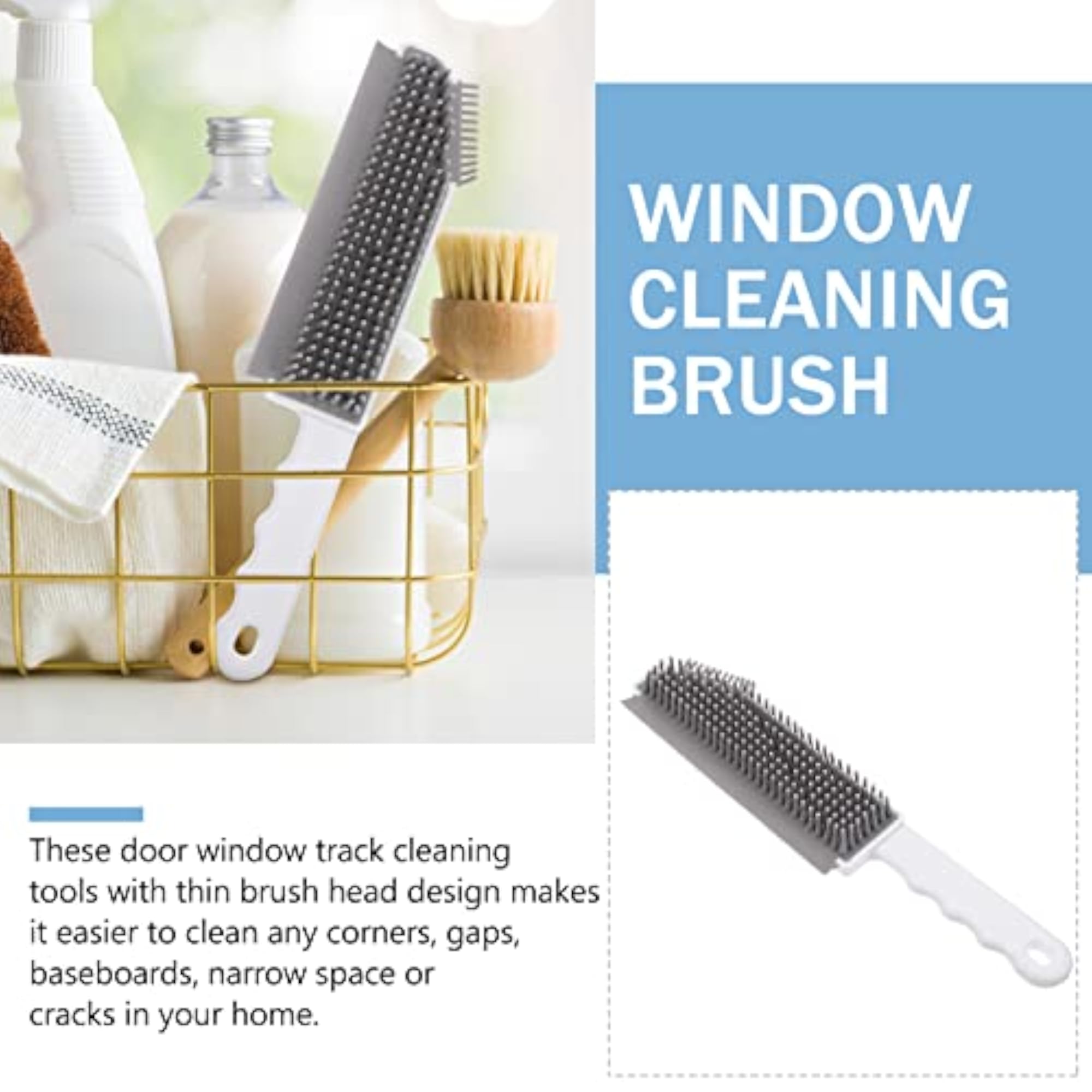 Dusting Brush, Window Groove Cleaning Brush, Kitchen Crevice Cleaner