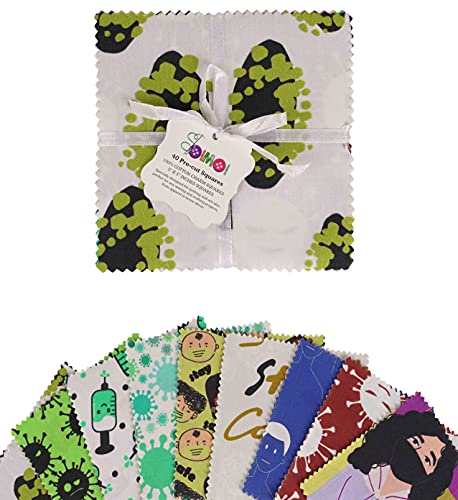 Tissu de coton de 5 pouces Soimoi pour patchwork et couture créative