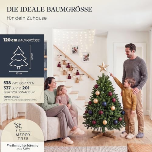 Merry Tree Premium Künstlicher Weihnachtsbaum 120 cm - Nordmanntanne – Ansicht 4