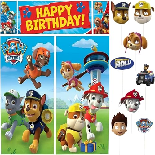 Kit 17 accessoires photo Paw Patrol Amscan pour anniversaire