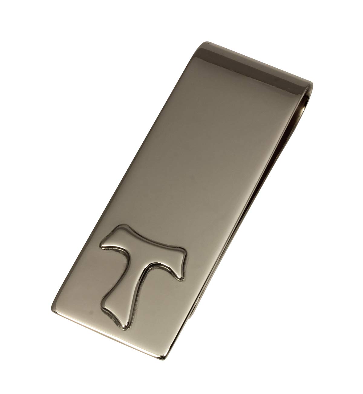 Arfasatti Massif Geldklammer TAU Franziskaner in 925 Sterling Silber Glatte Artisan Made in Italy