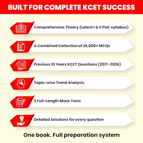 Image of MTG Objective Karnataka CET Physics Book For 2027 Exam | Topicwise Comprehensive Theory with 6500+ MCQs | 10 Years KCET PYQs & Mock Test Papers