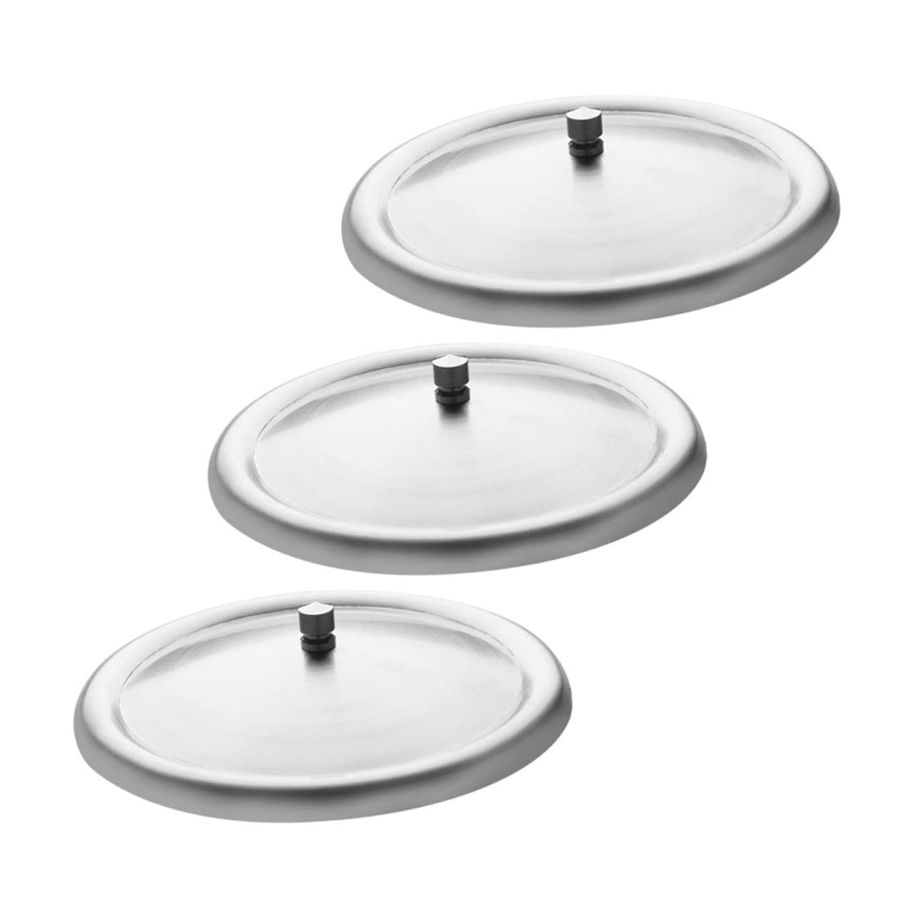 GRIRIW 3Pcs Heat Preservation Cup Covers Round Lids for Water Cups and Drink Protectors for Home Office and Outdoor Use