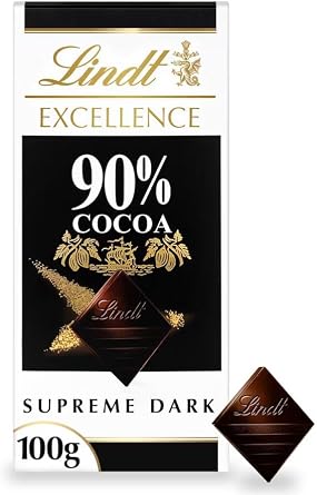 Excellence Chocolate Bar Range   Premium Swiss Chocolate Gift For Any Occasion Lindt Excellence Dark 90% Cocoa Chocolate Bar 100G