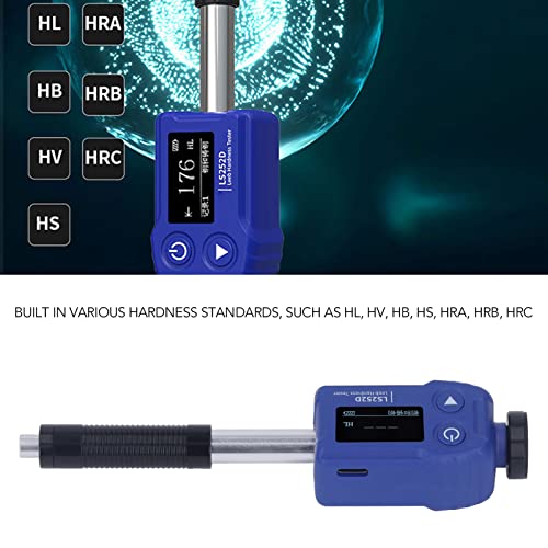 Handheld-Härteprüfgerät Shore D für Metall, Stahl und Kunststoffe | Tragbares Durometer mit Schlaggerät | Digitalanzeige