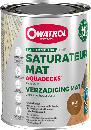 Preisvergleich Produktbild Owatrol Aquadecks dauerhafte Holzimprägnierung 1 Liter (Teak)