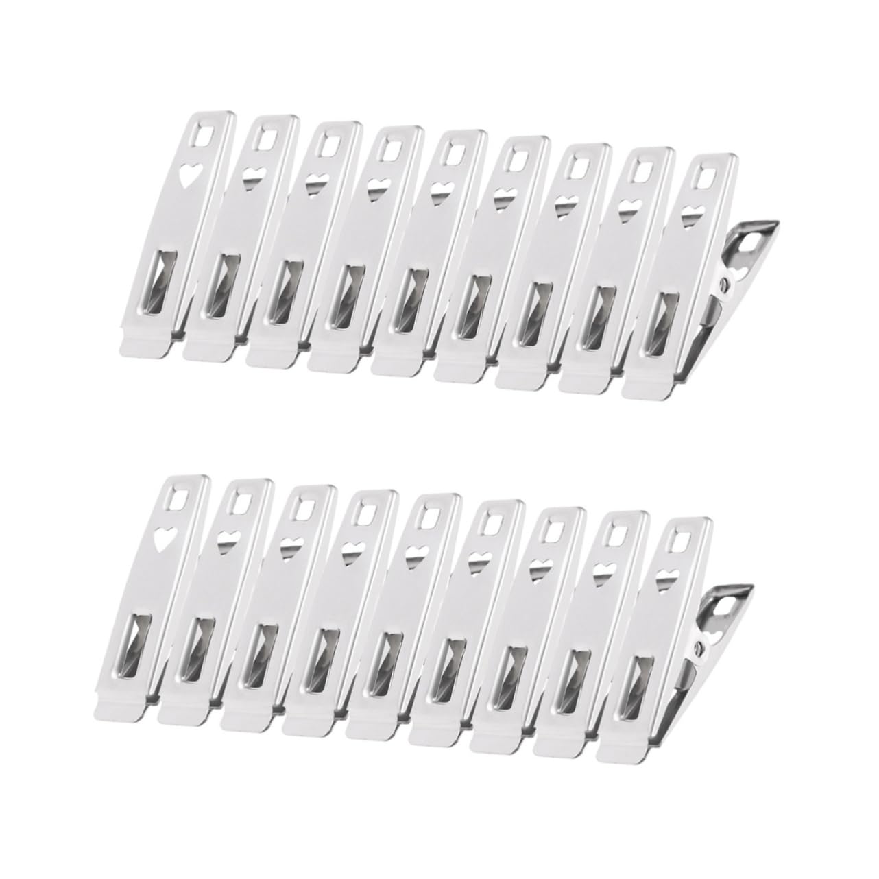Alipis 100pezzi Mollette Acciaio Inossidabile Antivento Da Clip Multiuso Per Asciugamani e Bucato Resistente e Duratura Per Stendini e Ufficio