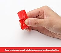 Vista 2 de 6 unids protector eléctrico cabrestante motor cable terminal arranque batería terminal cubierta de protección de PVC cubiertas aislantes