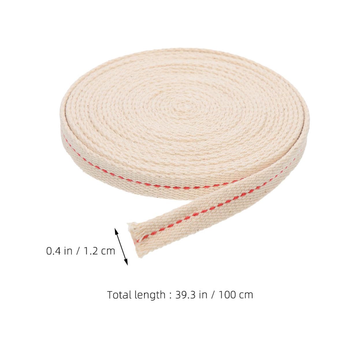 FUNOMOCYA Flat Cotton Wick for Oil Lanterns 1m Kerosene Lamp Wick Replacement for DIY Lighting