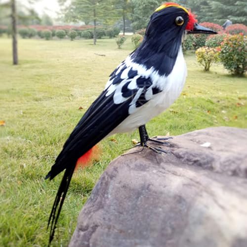 Pájaro carpintero decorativo de 14 pulgadas para disuasión en césped y huertos 5
